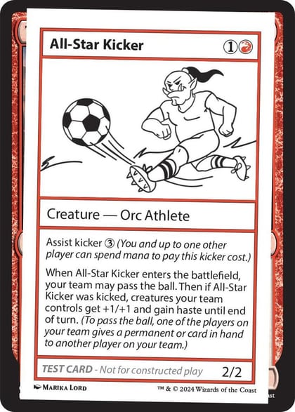 All-Star Kicker, Mystery Booster 2 Playtest Cards #564010