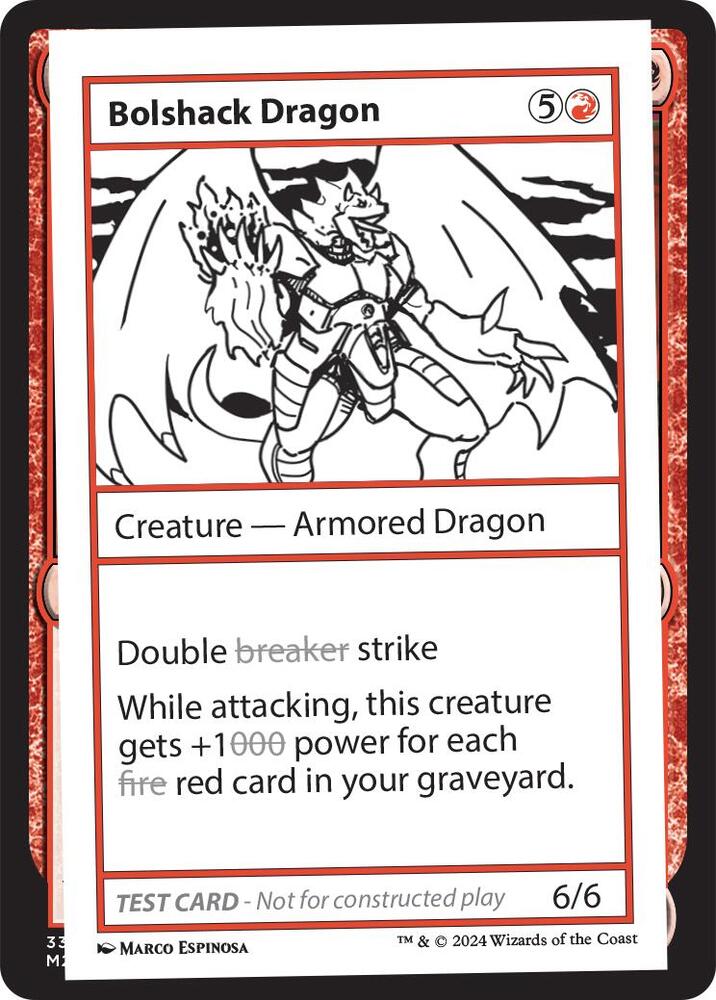Bolshack Dragon, Mystery Booster 2 Playtest Cards #564011