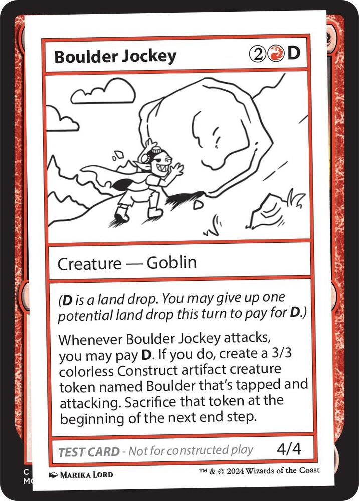 Boulder Jockey, Mystery Booster 2 Playtest Cards #564013
