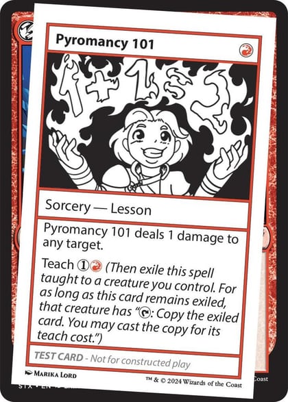Pyromancy 101, Mystery Booster 2 Playtest Cards #564019