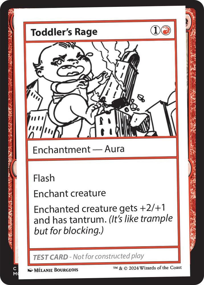 Toddler's Rage, Mystery Booster 2 Playtest Cards #564021