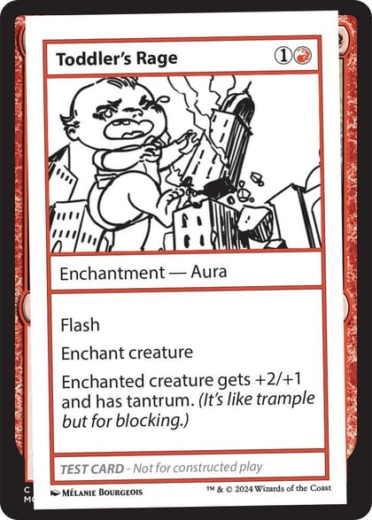 Toddler's Rage, Mystery Booster 2 Playtest Cards #564021