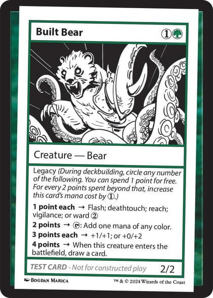 Built Bear, Mystery Booster 2 Playtest Cards #564025