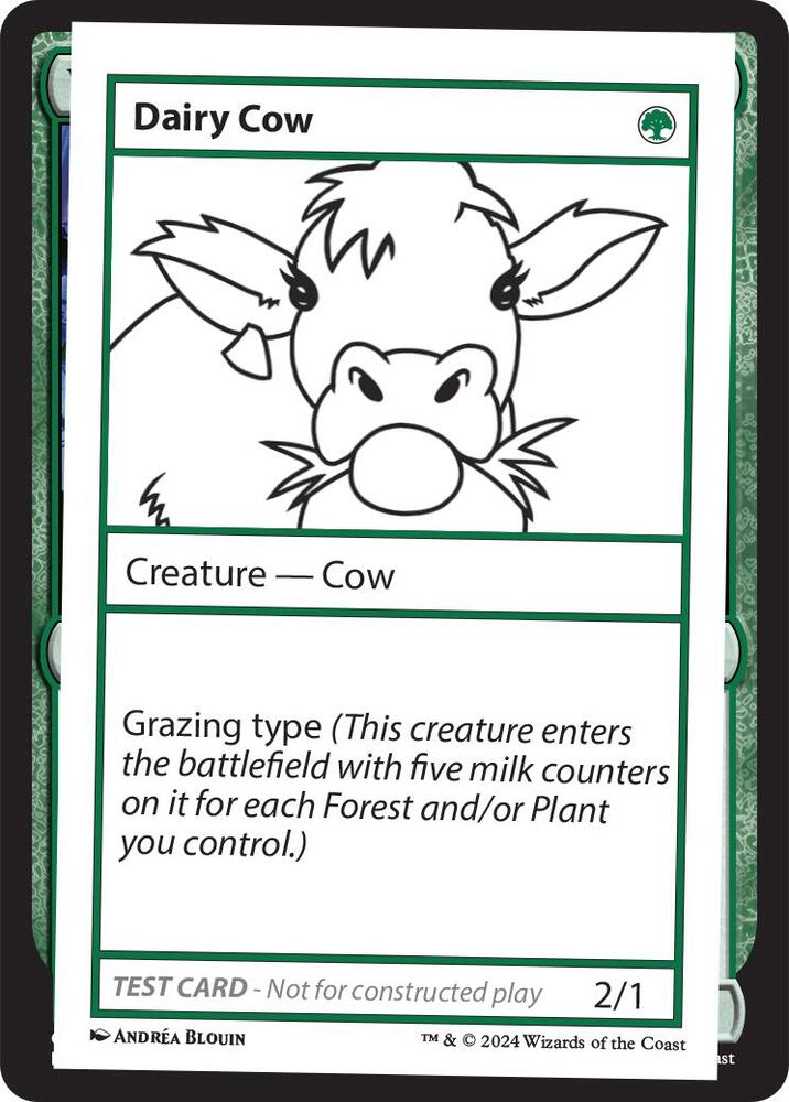 Dairy Cow, Mystery Booster 2 Playtest Cards #564026