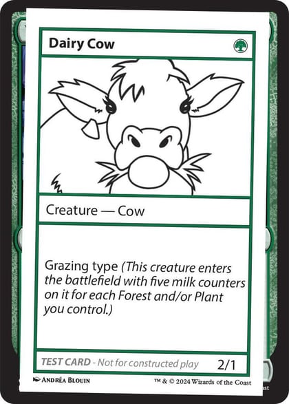 Dairy Cow, Mystery Booster 2 Playtest Cards #564026