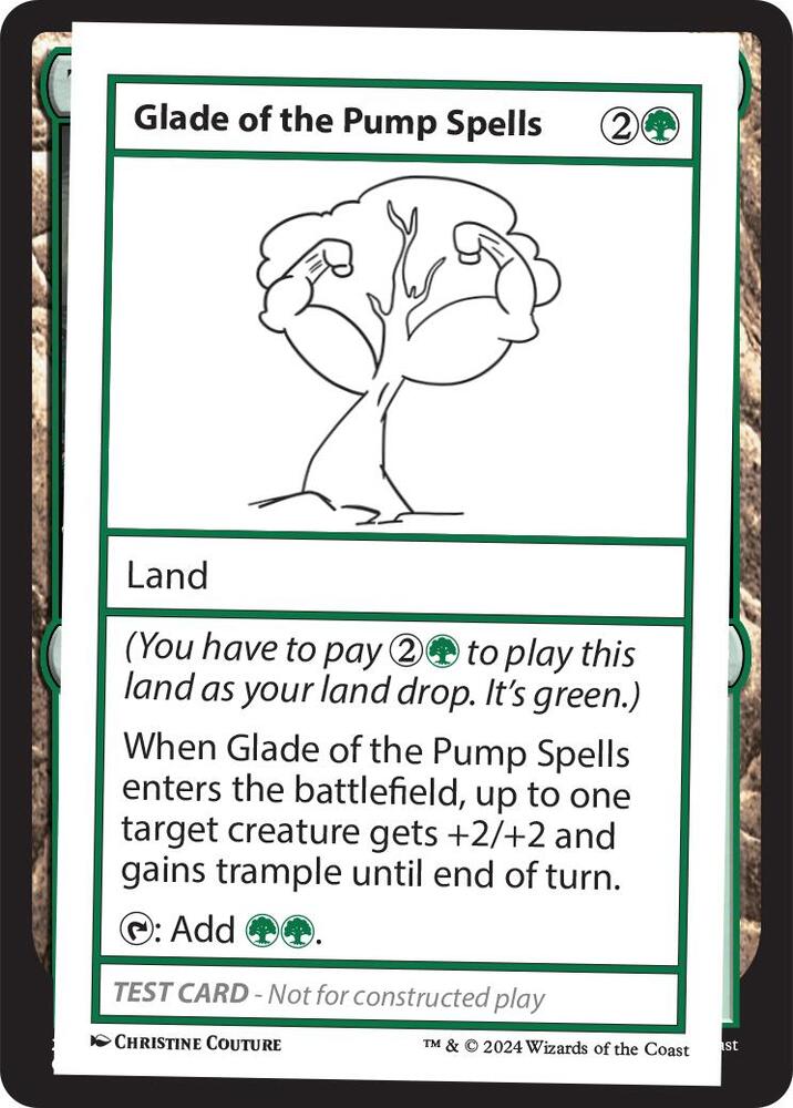 Glade of the Pump Spells, Mystery Booster 2 Playtest Cards #564028