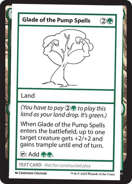 Glade of the Pump Spells, Mystery Booster 2 Playtest Cards #564028