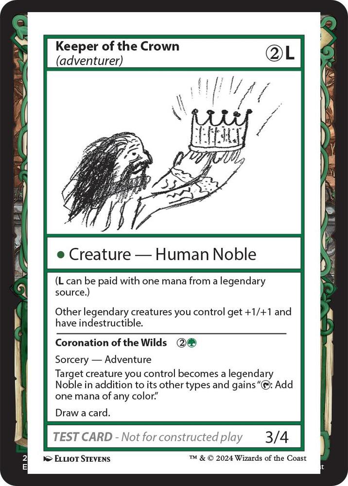Keeper of the Crown (adventurer), Mystery Booster 2 Playtest Cards #564029