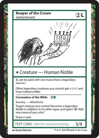 Keeper of the Crown (adventurer), Mystery Booster 2 Playtest Cards #564029