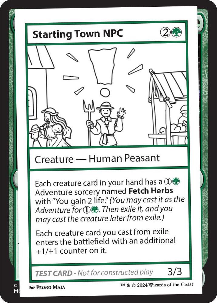 Starting Town NPC, Mystery Booster 2 Playtest Cards #564037