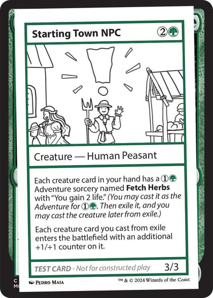 Starting Town NPC, Mystery Booster 2 Playtest Cards #564037