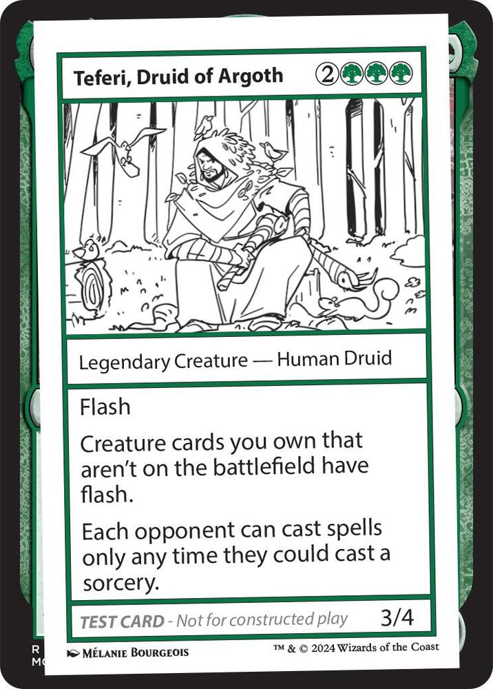 Teferi, Druid of Argoth, Mystery Booster 2 Playtest Cards #564038
