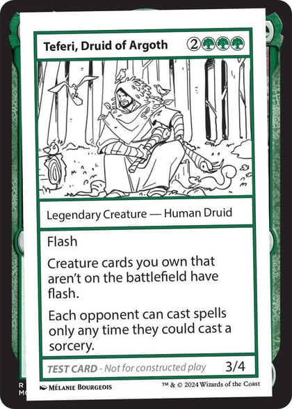 Teferi, Druid of Argoth, Mystery Booster 2 Playtest Cards #564038