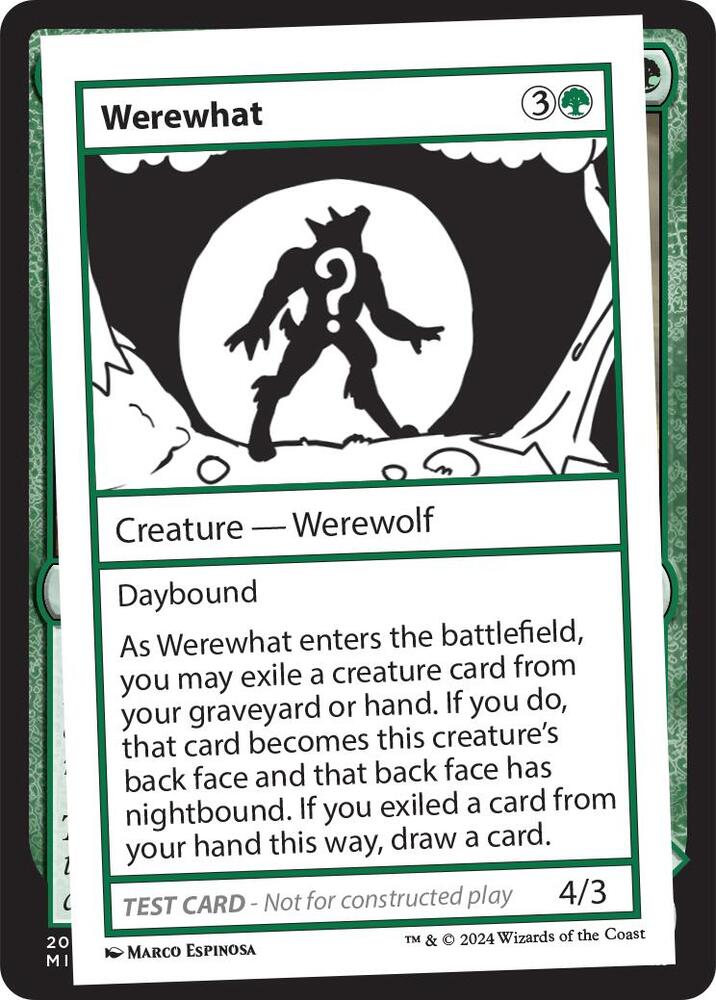 Werewhat, Mystery Booster 2 Playtest Cards #564040