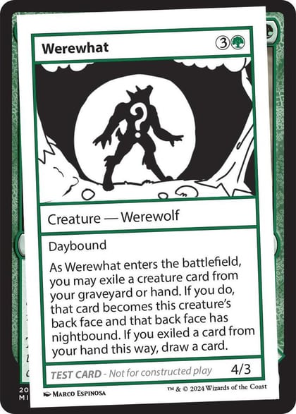 Werewhat, Mystery Booster 2 Playtest Cards #564040