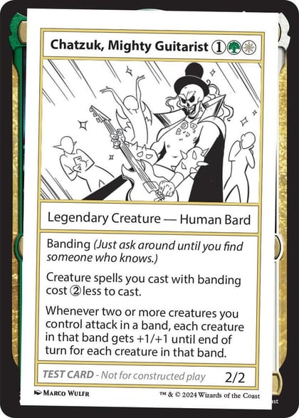 Chatzuk, Mighty Guitarist, Mystery Booster 2 Playtest Cards #564043