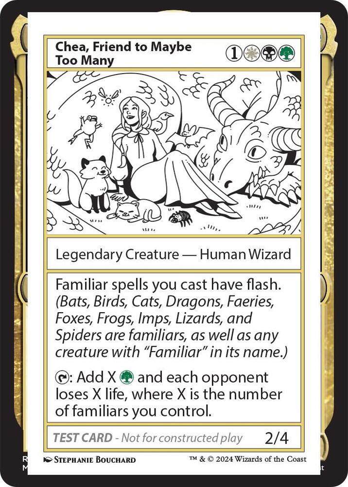 Chea, Friend to Maybe Too Many, Mystery Booster 2 Playtest Cards #564044