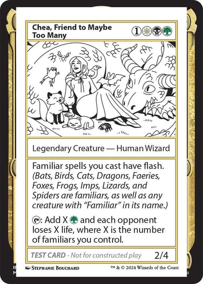 Chea, Friend to Maybe Too Many, Mystery Booster 2 Playtest Cards #564044