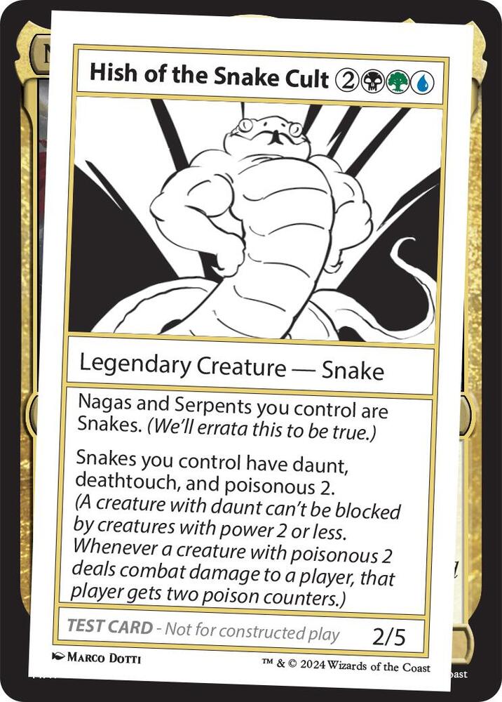 Hish of the Snake Cult, Mystery Booster 2 Playtest Cards #564047