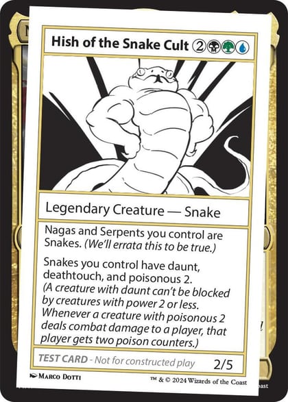 Hish of the Snake Cult, Mystery Booster 2 Playtest Cards #564047