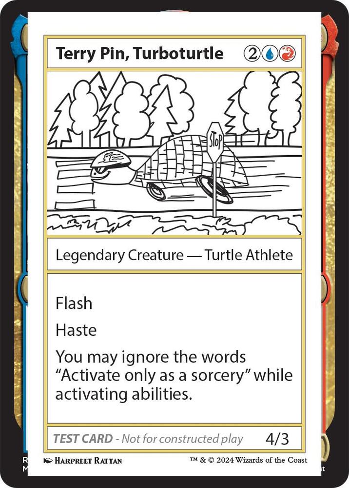 Terry Pin, Turboturtle, Mystery Booster 2 Playtest Cards #564054
