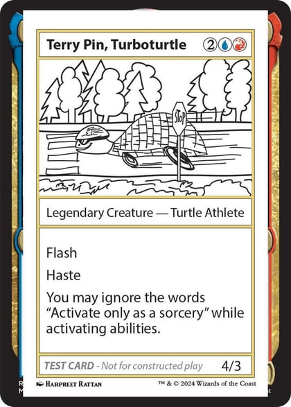 Terry Pin, Turboturtle, Mystery Booster 2 Playtest Cards #564054