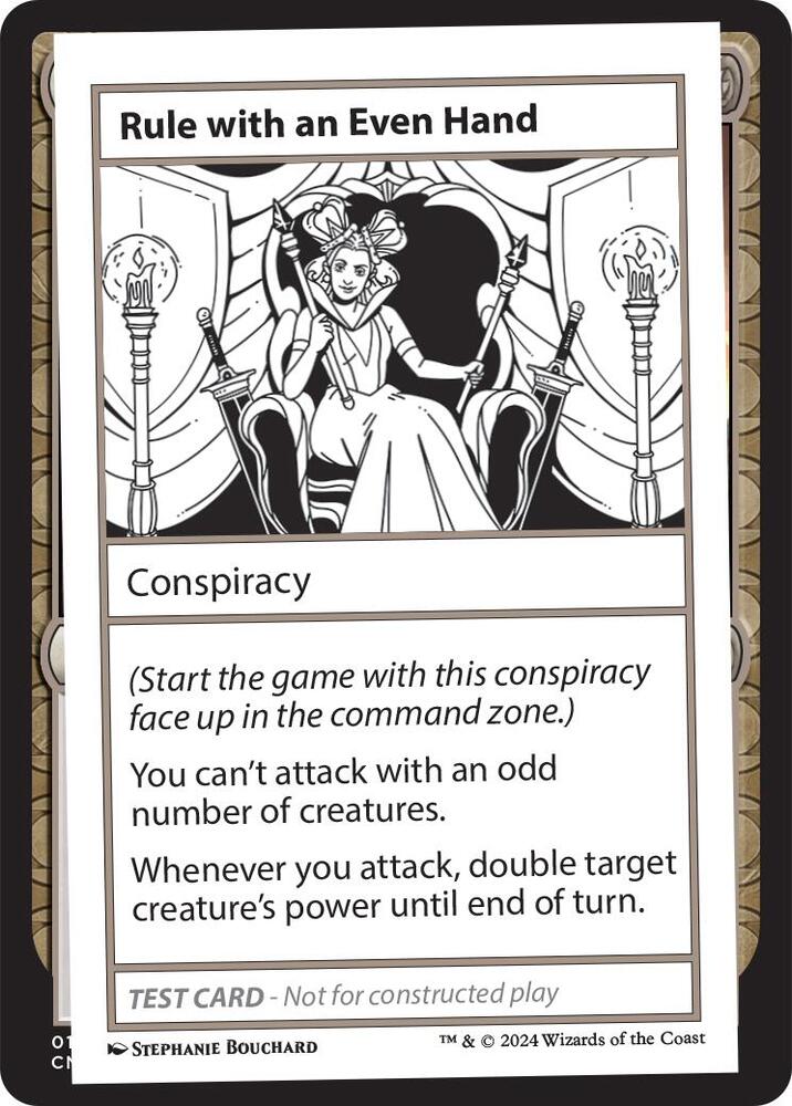 Rule with an Even Hand, Mystery Booster 2 Playtest Cards #564060