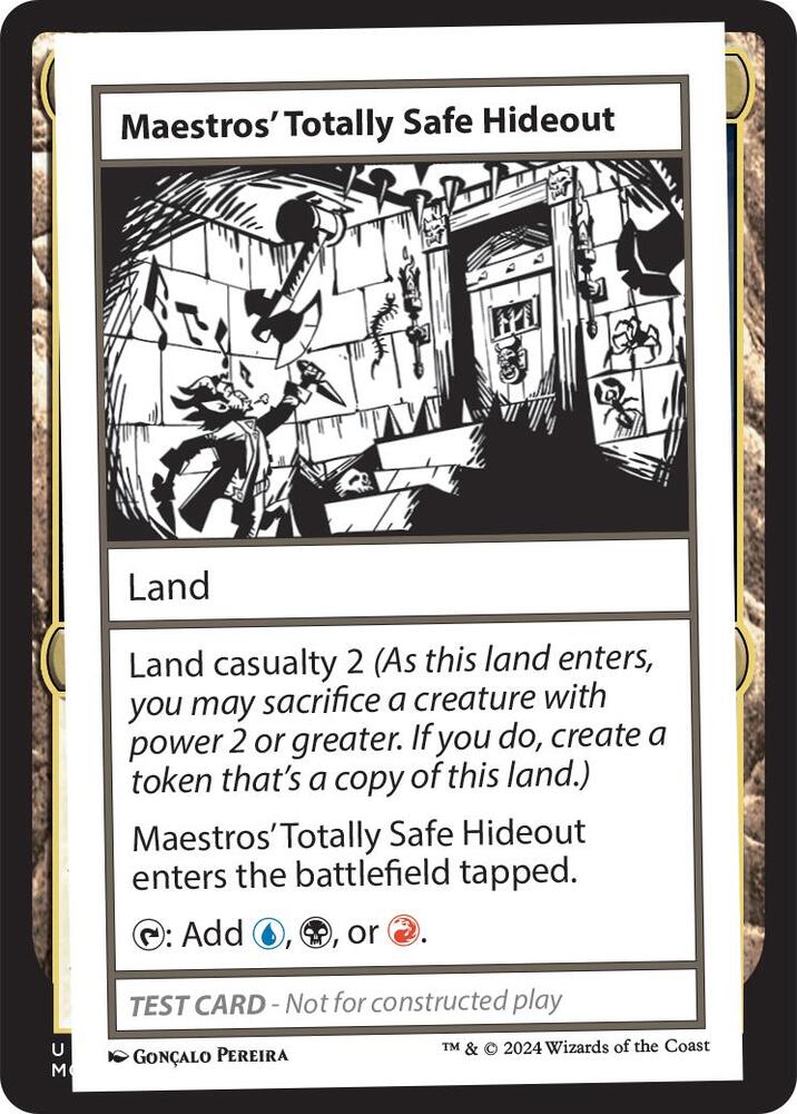 Maestros' Totally Safe Hideout, Mystery Booster 2 Playtest Cards #564069