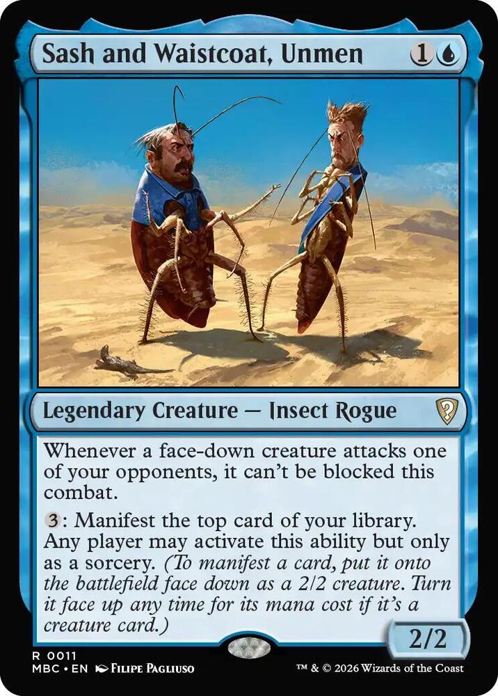 Sash and Waistcoat, Unmen, Mystery Booster Commander Edition 11