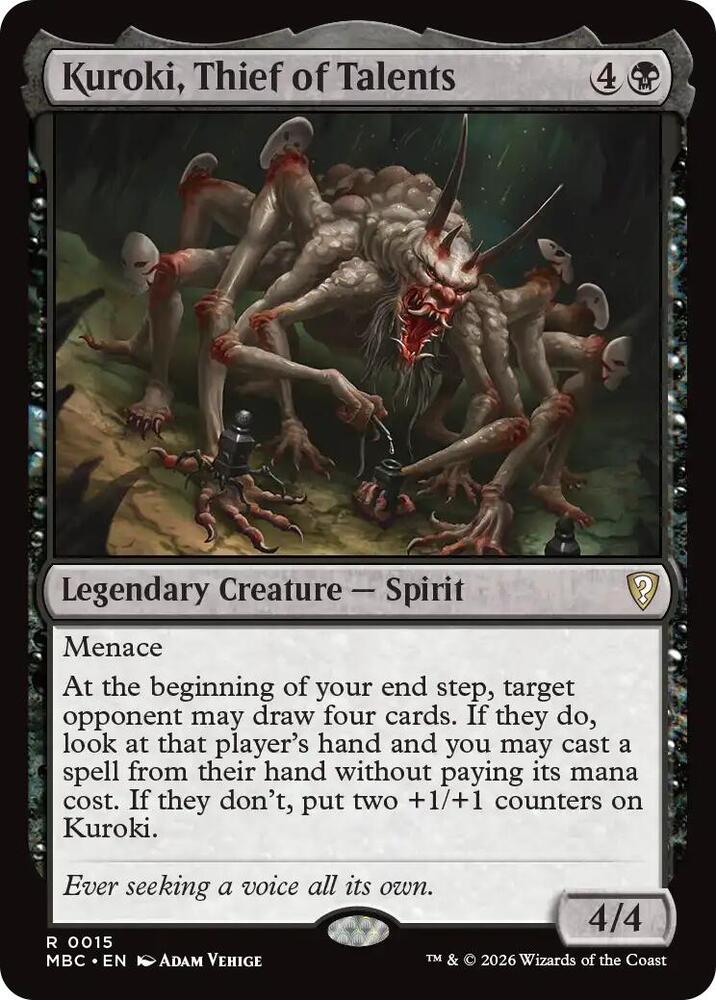 Kuroki, Thief of Talents, Mystery Booster Commander Edition 15