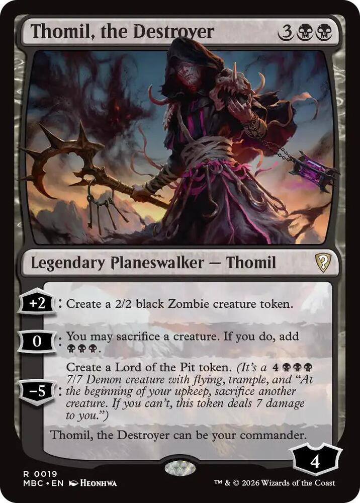 Thomil, the Destroyer, Mystery Booster Commander Edition 19
