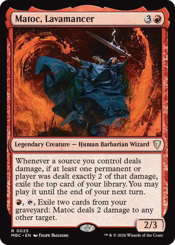 Matoc, Lavamancer, Mystery Booster Commander Edition 25