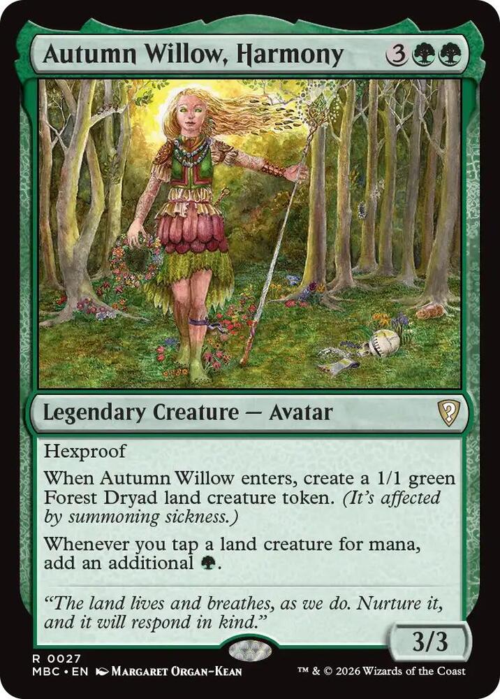 Autumn Willow, Harmony, Mystery Booster Commander Edition 27