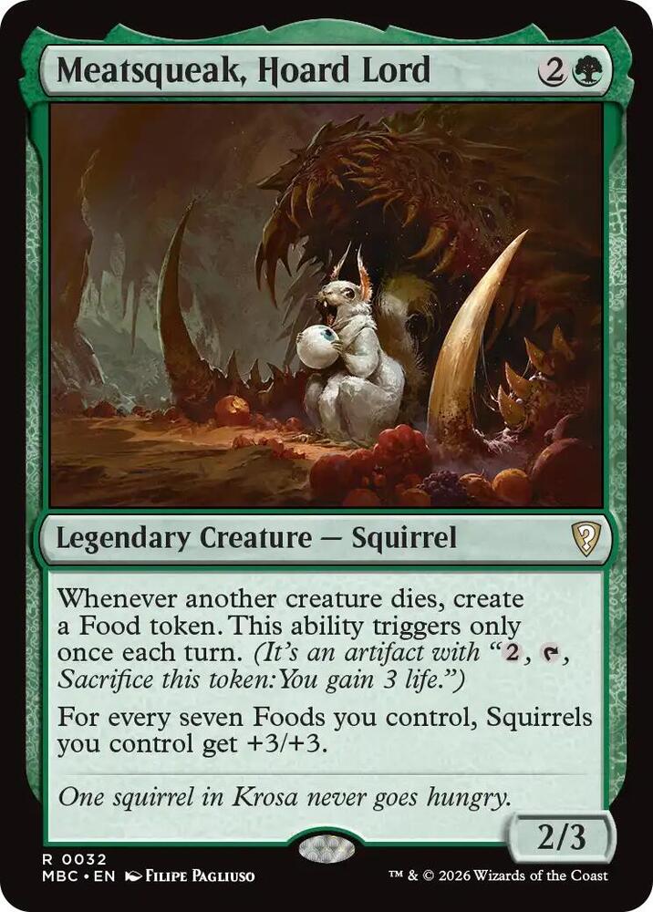 Meatsqueak, Hoard Lord, Mystery Booster Commander Edition 32
