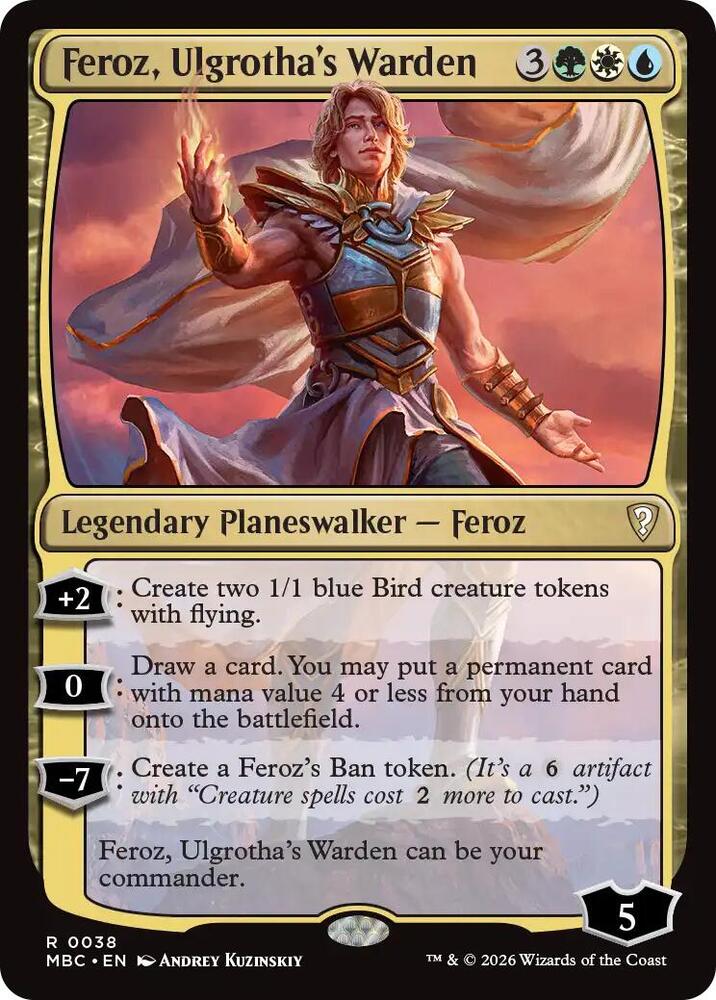 Feroz, Ulgrotha's Warden, Mystery Booster Commander Edition 38