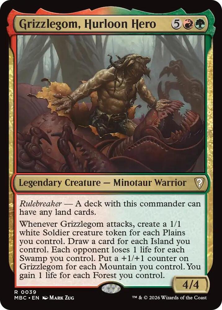 Grizzlegom, Hurloon Hero, Mystery Booster Commander Edition 39