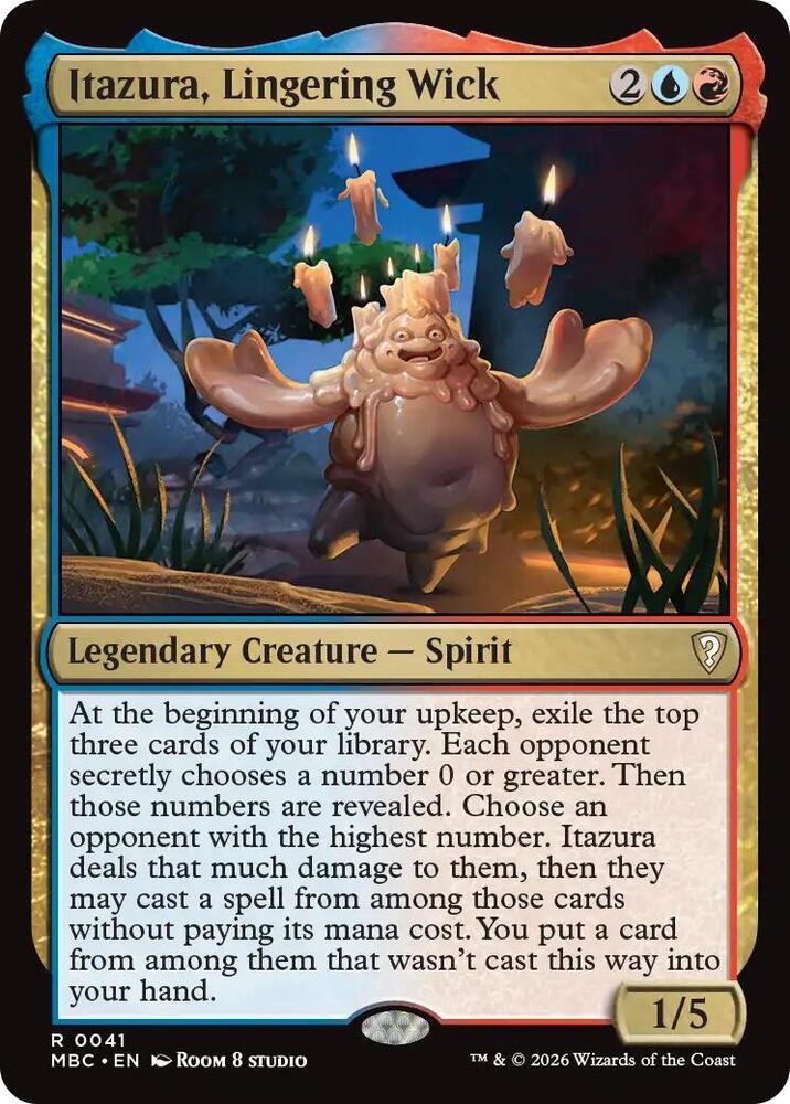 Itazura, Lingering Wick, Mystery Booster Commander Edition 41