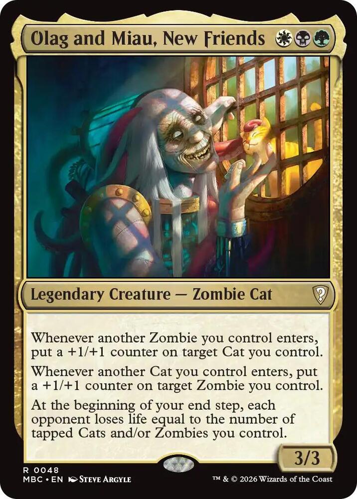 Olag and Miau, New Friends, Mystery Booster Commander Edition 48