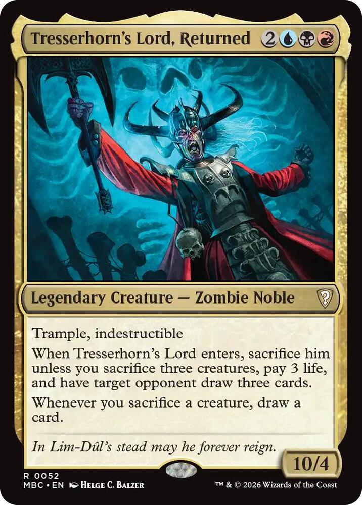 Tresserhorn's Lord, Returned, Mystery Booster Commander Edition 52