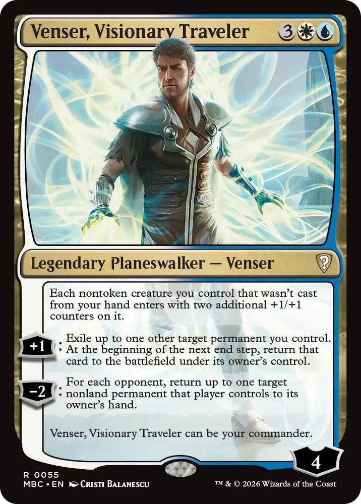 Venser, Visionary Traveler, Mystery Booster Commander Edition 55