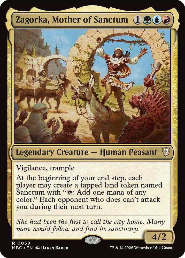 Zagorka, Mother of Sanctum, Mystery Booster Commander Edition 58