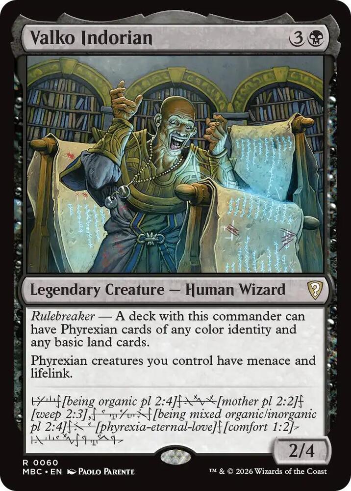 Valko Indorian, Mystery Booster Commander Edition 60