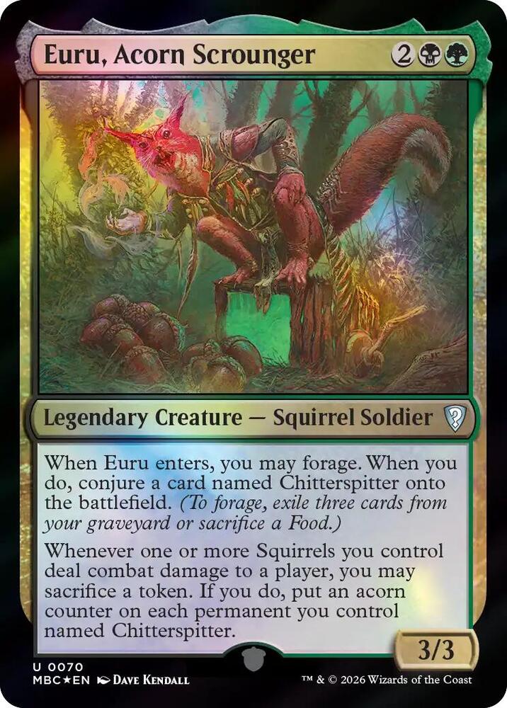 Euru, Acorn Scrounger, Mystery Booster Commander Edition 70