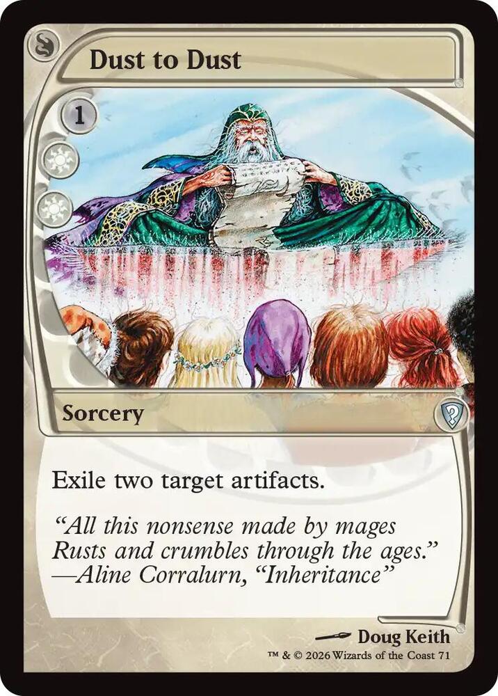 Dust to Dust (Future Sight), Mystery Booster Commander Edition 71