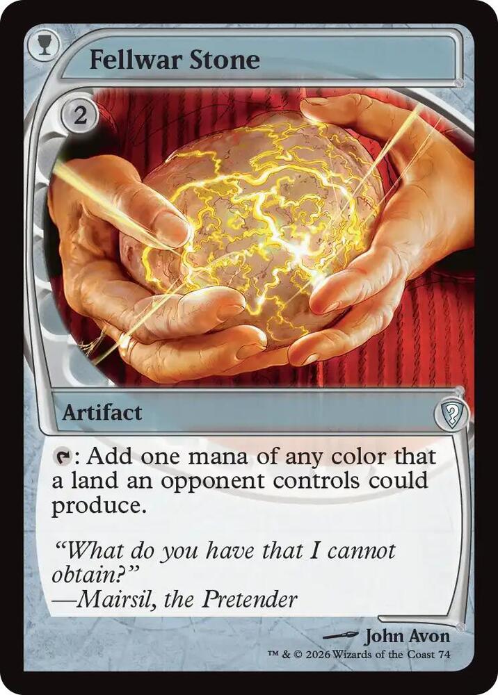 Fellwar Stone (Future Sight), Mystery Booster Commander Edition 74