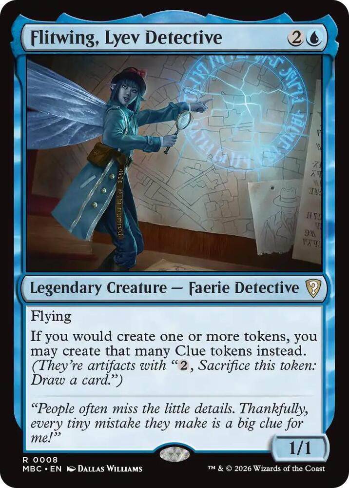 Flitwing, Lyev Detective, Mystery Booster Commander Edition 8