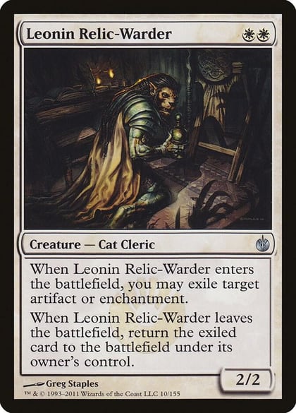 Leonin Relic-Warder, Mirrodin Besieged 10