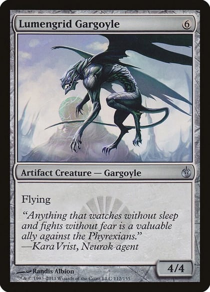 Lumengrid Gargoyle, Mirrodin Besieged 112