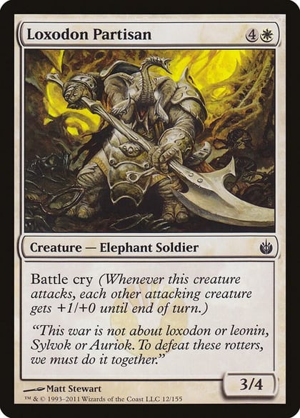 Loxodon Partisan, Mirrodin Besieged 12
