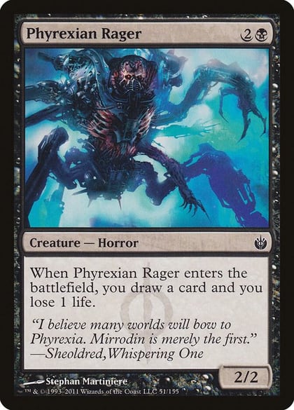 Phyrexian Rager, Mirrodin Besieged 51